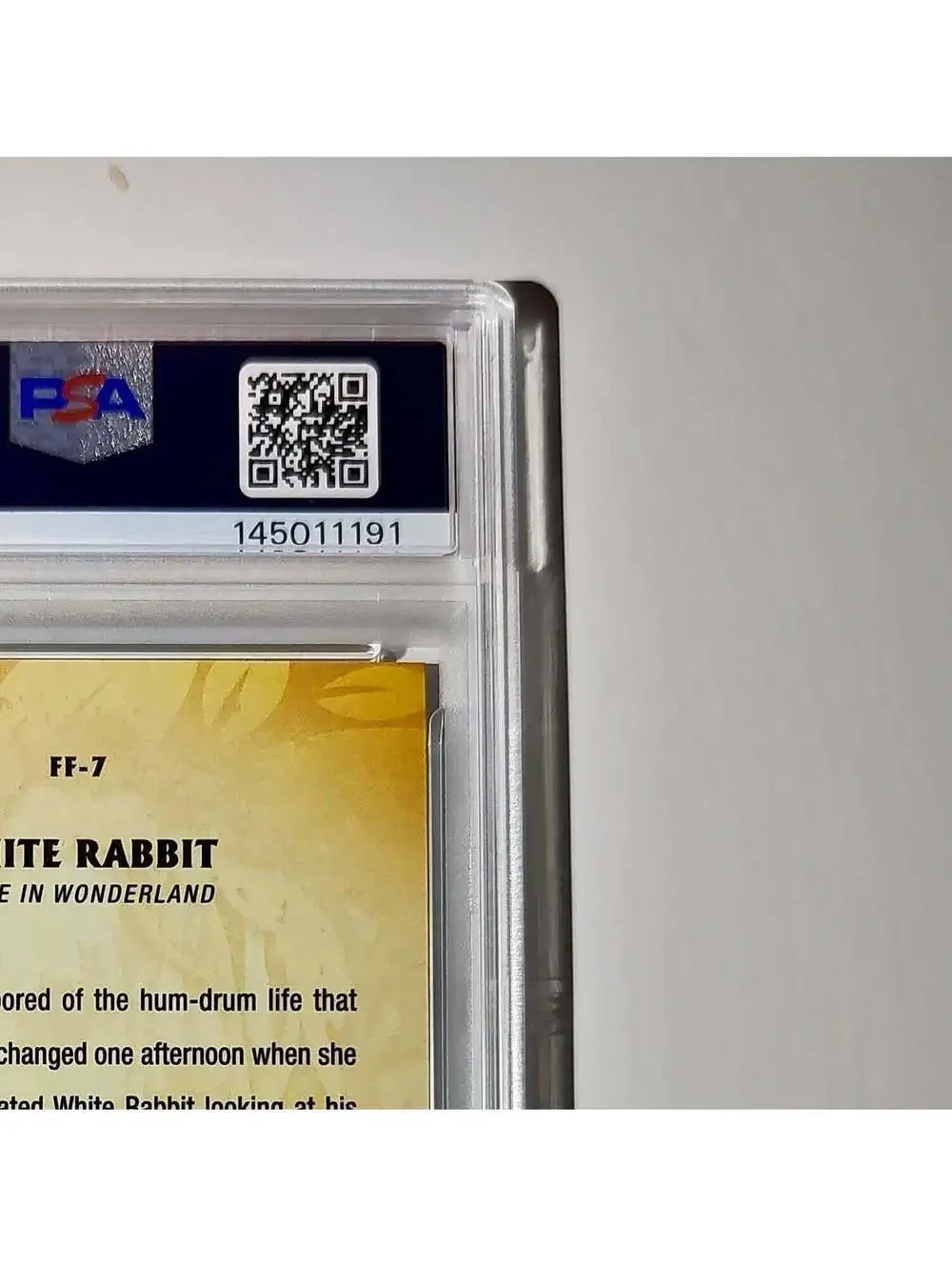 White Rabbit 2025 Topps Disney #FF-7 Furry Friends Card PSA 10